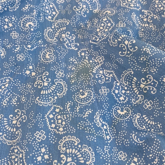 Vintage 60s 70s Floral Paisley Flutter Sleeve Cottagecore Lace Fit Flare Dress - Picture 12 of 14